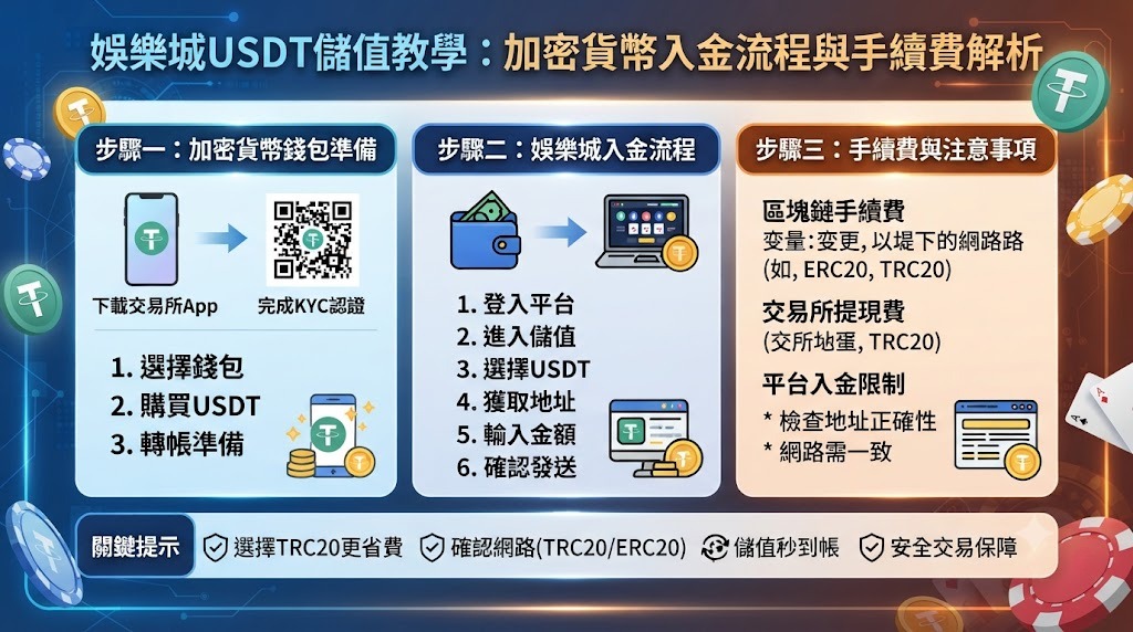 加密貨幣入金流程與手續費解析 加密貨幣入金流程與手續費解析